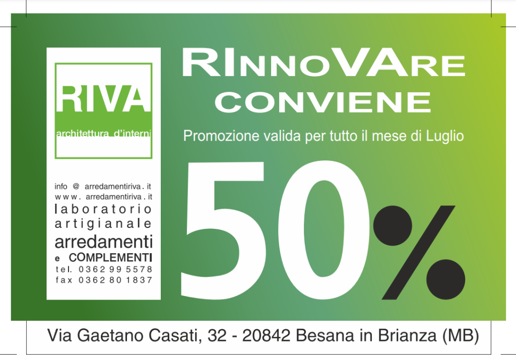 50% di Sconto - Luglio 2023