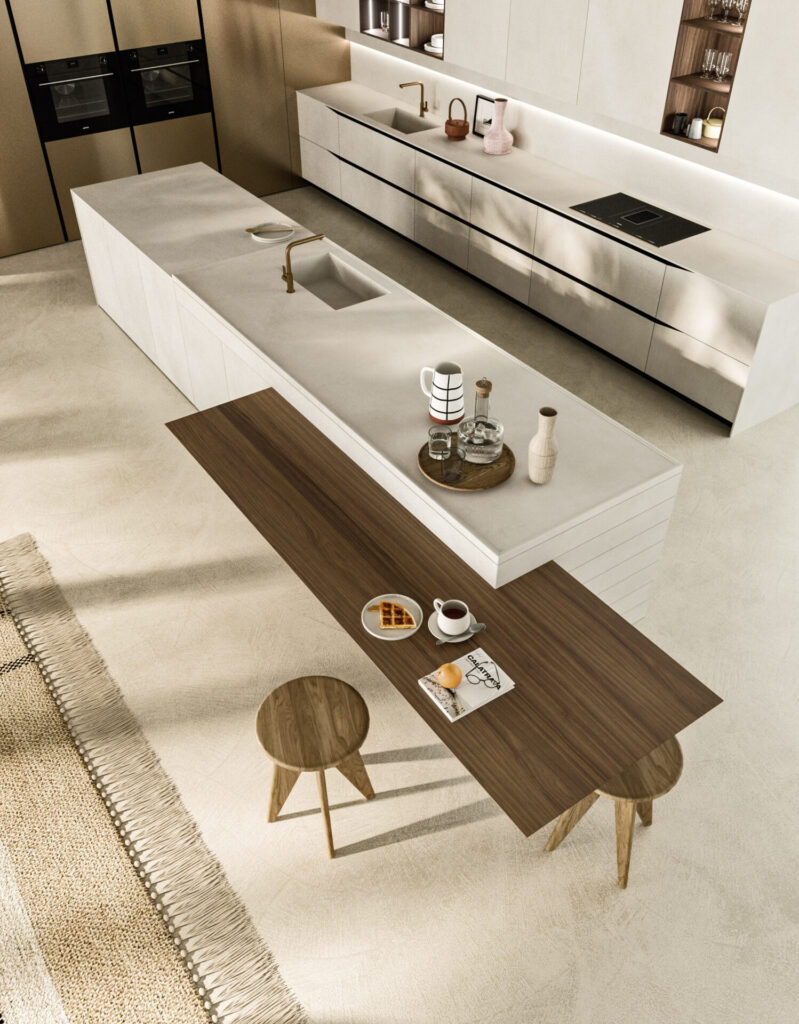 Cucina moderna con isola su misura: pro e contro