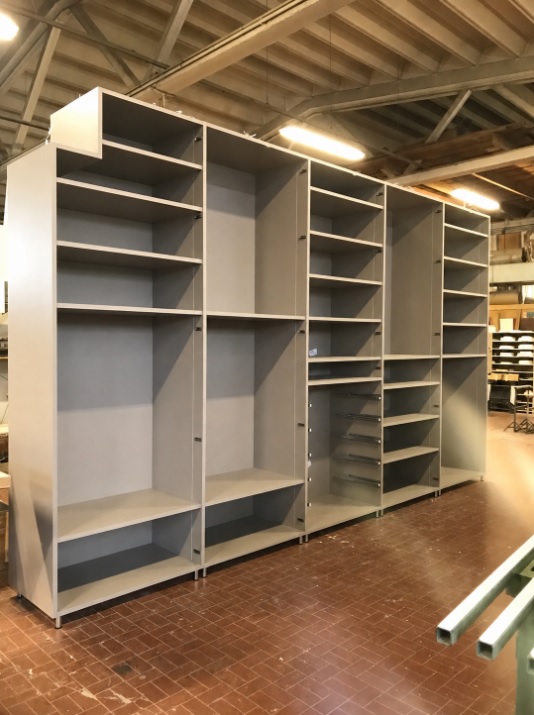 L'armadio a muro pronto per la posa