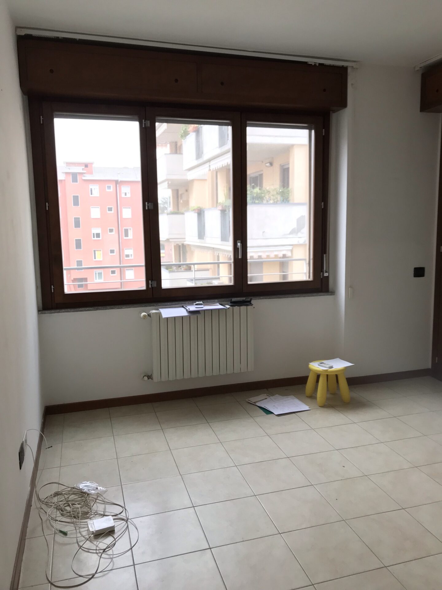Il soggiorno prima dell'intervento